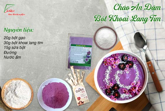 bột tạo màu tự nhiên nấu cháo ăn dặm tạo màu sắc hấp dẫn
